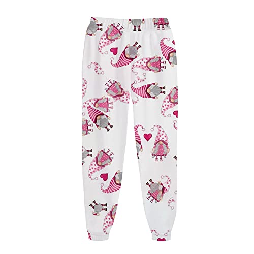 Pantalon de survêtement imprimé à cordon élastique blanc cargo - 2
