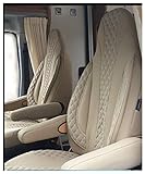  Maß Sitzbezüge Fiat Ducato Fahrer & Beifahrer ab BJ 2006 Farbnummer: PL405 (Caramel-Beige)