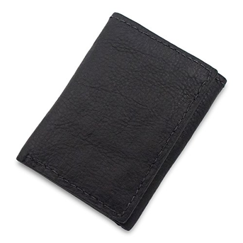 Genuine Buffalo Bison Trifold 9 Card Leather Wallet Handmade2