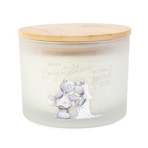 Me to You Tatty Teddy 3-Wick Congratulations Candle - Official Wedding Collection White