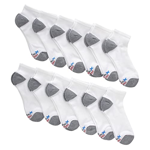 Image of Hanes Men's Socks, Active Cool X-temp Lightweight Moisture-wicking Cushioned Ankle, Crew and No Show, 12 and 14 Pair Packs