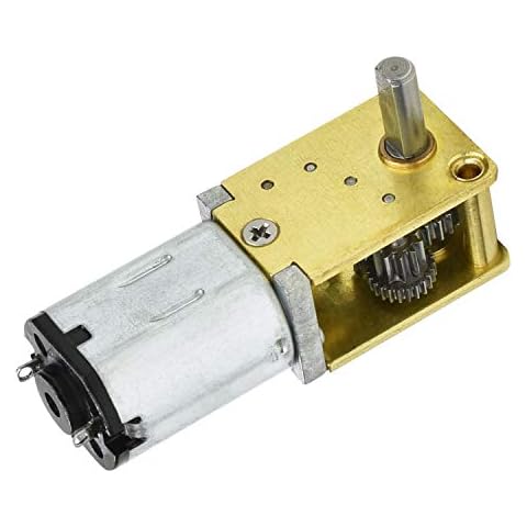 Greartisan DC 12V 136RPM Worm N20 High Torque Speed Reduction Motor with Metal Gearbox Motor for DIY RC Toys Cover