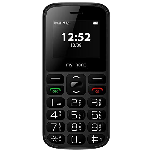 myPhone Halo A - Tastentelefon för Oma & Opa, Dual-SIM, Svart