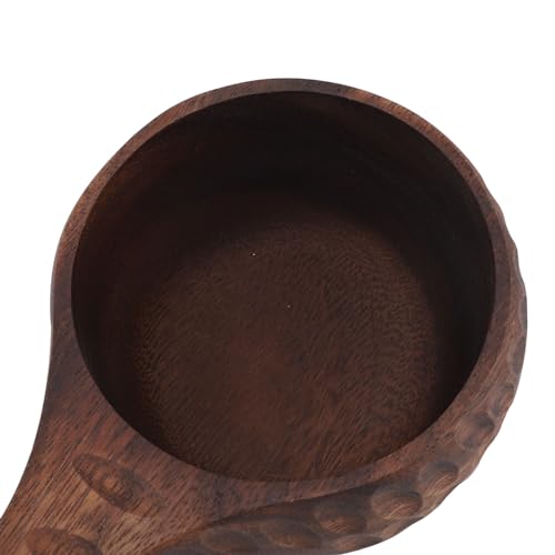 Wooden Cup Camping Cup,350ML/11.8Oz Portable Wood Mug Drinking Cup with Handle Wood Mug Drinking Cup for Coffee Tea Milk Beverages(Brown)