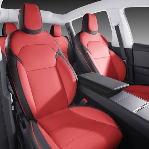 Nappa Leather Car Seat Covers Compatible with 2025–2026 Tesla Mod...