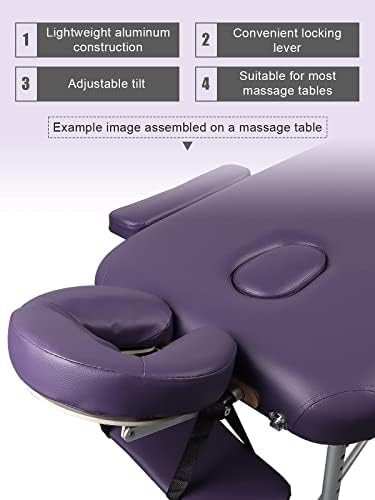 EBANKU Aluminum Face Space Holder, Universal Adjustable Headrest bed face Cradle for Massage Tables