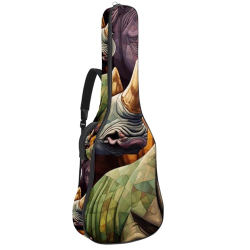 Sac de transport pour guitare acoustique anti-choc et imperméable Rhino
