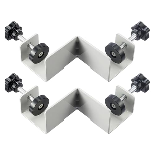 Corner Clamps for Woodworking, 90 Degree 2 Pieces Corner Clamps, T-Shaped Positioning Squares Clamping Tool Swing Jaw for Picture Frame
