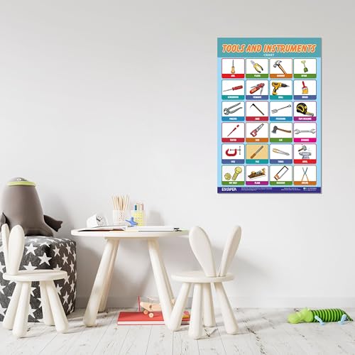Image of ESCAPER Tools & Instruments Educational Charts for Kids, Charts for Kids Learning (11.5 x 17.5 inches), Kids Study Material, Kids Learning Books, Educational Posters