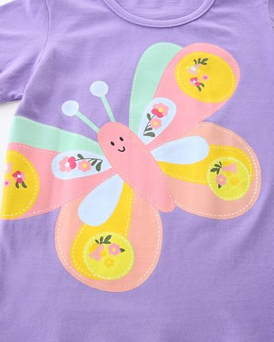 Image of AIWUHE Toddler T Shirts Cotton Summer Tshirts Boys Girls Short Sleeve Tee Tops Casual Graphic Clothes Crew Neck Shirts 2-6Y