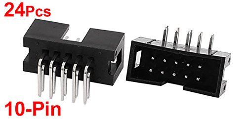 Conector IDC de ángulo recto con paso de 2.54 mm y diseño de caja protectora de 10 pines 3