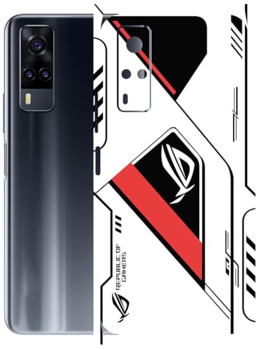 Image of AtOdds - Full Body Back Screen Guard Protector Film - Lamination Wrap Skin Sticker Compatible with VIVO Y31 | Scratchproof Matte Finish (RogRed)