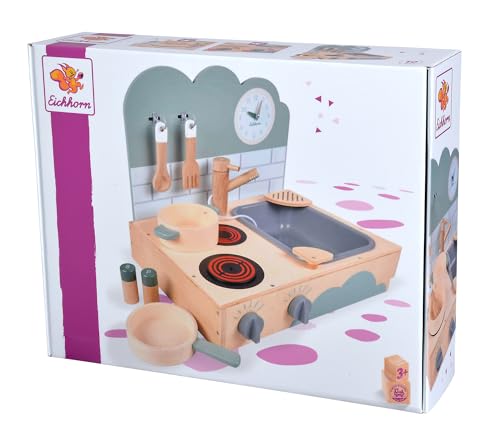 Eichhorn - kleine Tischküche, Kochfeld mit Sound, Spüle und Zubehör,...
