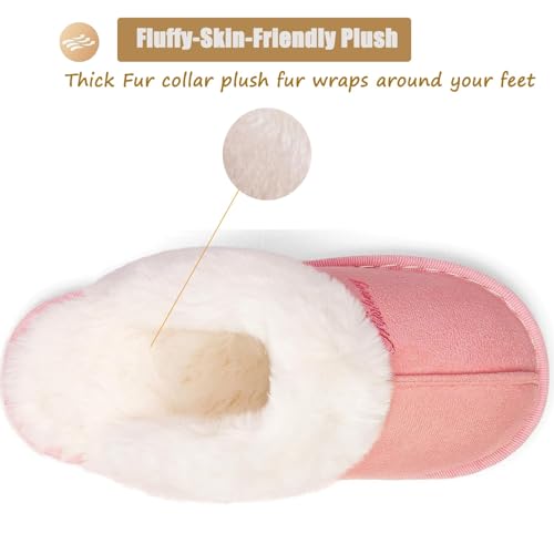 Pantofole da Donna Ciabatte Invernali da Interno Soffici con Dolce Peluche Pantofola Scarpe Antiscivolo Regalo Natalizio per Uomo