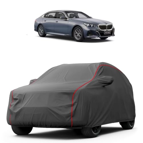 Image of Heavy-Duty Car Cover for Compatible with BMW 520i (2024 to 2025 All Models) Deluxe Car Protection Cover - Waterproof & UV-Resistant All-Season Exterior Protection
