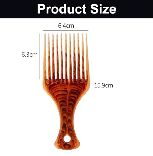 Pack de 2 Peines Afro Amber para Cabello Rizado miniatura 2