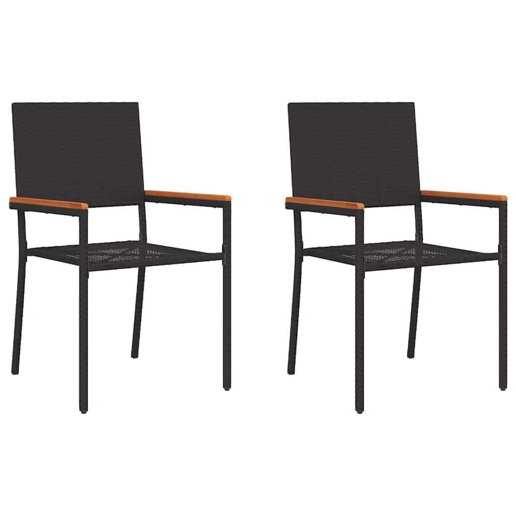 Chaise légère d'extérieur en rotin synthétique pour aménagement petit espace