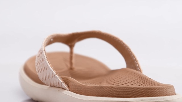 Tongs Femme Semelle Tapis Yoga - Soutien Voûte Plantaire - Cuir PU étanche - Confortables