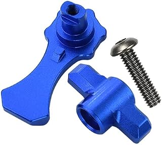 Aluminum Body Shell Lock For 1:10 Traxxas HOSS 4X4 VXL/E-Revo 2.0 VXL/Rustler 4X4 VXL/MAXX - 3Pc Set Blue