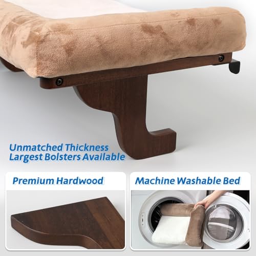 image for Zakkart Cat Perch for Window Sill with Bolster - Orthopedic Hammock De