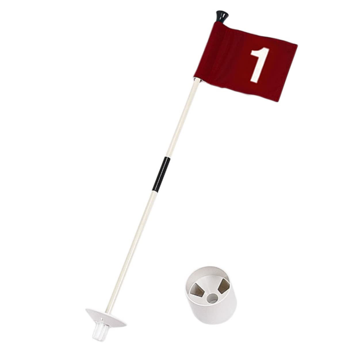 Kit di Bandierine da Golf in Abs e Fibra di Palo in Nailon per Allenamento e Pratica su Campo da Golf, Esperienza Confortevole e Resistente