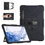 【Protección Completa】El funda a prueba de golpes de doble capa con el material de la PC y una cubierta exterior de silicona duradera, que puede proporcionar a su Samsung Galaxy Tab S8 plus / S7 FE / S7 plus protección total contra caídas. Este diseño puede evitar que se rompa y extender la vida útil de la tableta.