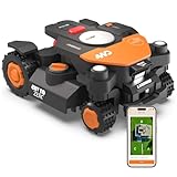 Worx Landroid Vision Cloud WR344E 4WD Robot Cortacésped, Sin Cable Perimetral, hasta 4000 m², (Evitación de Obstáculos con IA, Navegación VSLAM + RTK Cloud, 84% de Pendiente)