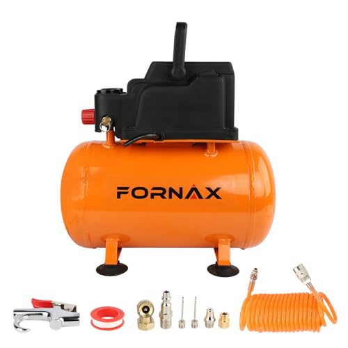 Image of FORNAX 3 Gallon Portable Air Compressor with Kits, 110 PSI Hot Dog Air Compressor, Oil Free