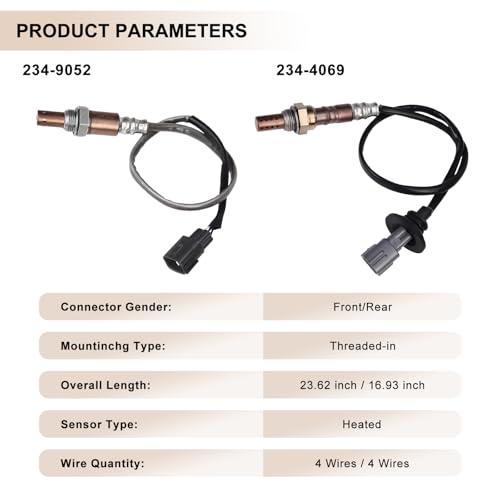Sensor de Oxígeno para Toyota Yaris 1.5L 2007-2012 2 Pzas miniatura 2