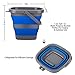 Collapsible Bucket with 1.32 Gallon (5L), Small Plastic Bucket for Sand or Beach, Portable Water Tub for Cleaning, Fishing Water Pail