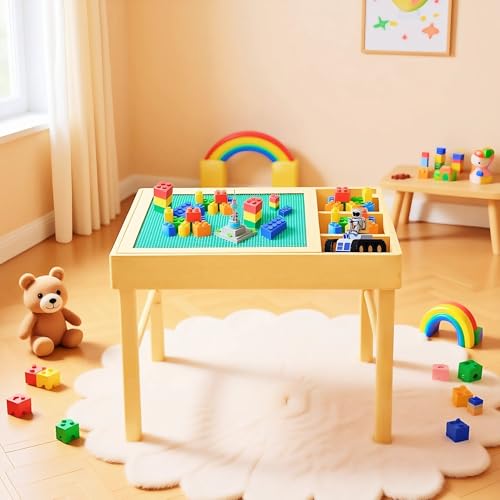 Girarvs Kid Activity Table with Storage, Play Table for Kids