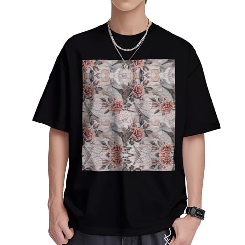 T-shirt à manches courtes coupe droite pour flâner à Paris
