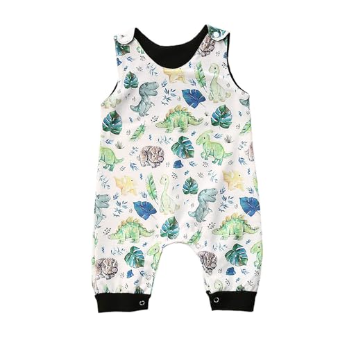 Image of Toddler Baby Boy Girl Farm Clothes Cartoon Animals Print Jumpsuit Romper Newborn Summer Overall Country Stuff