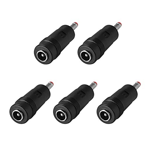 Conector adaptador DC hembra a macho 5.5x2.1mm a 3.5x1.35mm 5 unidades miniatura 1