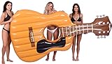 Coconut Float's Pool Floats; Acoustic Guitar Pool Raft, 9 Ft