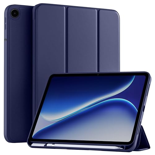Image of TGK Flip Cover for OnePlus Pad Go 2 12.1 inch Smart Tablet Case Trifold Stand with Pencil Holder (Blue)