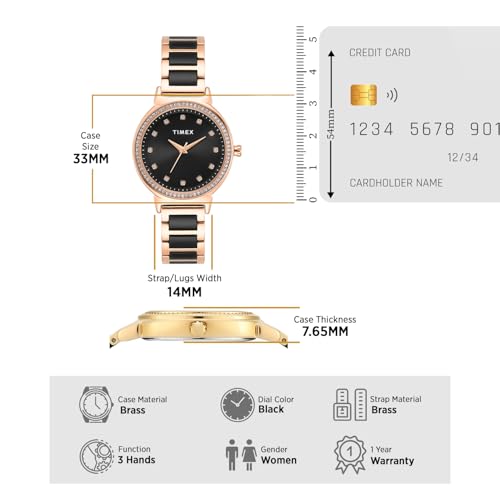 Image of TIMEX Round 33mm Dial Analog Women Watch
