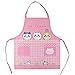 キッズエプロン 110cm ピンク うさぎ ハチワレ 子供用 保育園 幼稚園 料理 クッキング