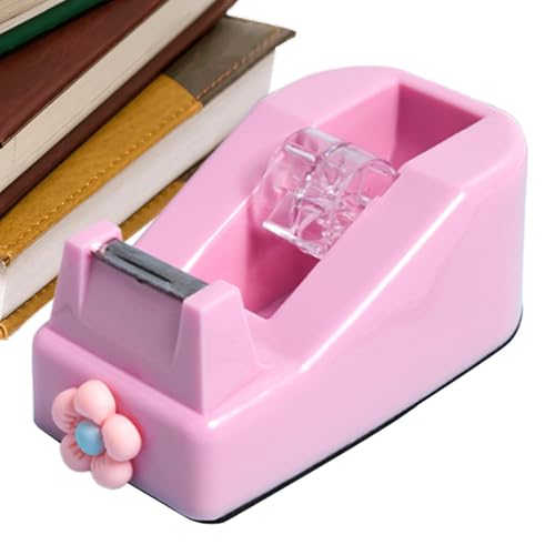 Distributeur de Ruban Adhésif avec Cutter - Design esthétique stable et gain de place,Dévidoir de Ruban pour Bureau - Pour expéditions, transport, école, maison, scrapbooking, étudiants,