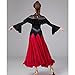 ZYDANC Red,L,Classic Women's Ballroom Dance Dresses High Collar Waltz Tango Dancing Outfit Salsa Modern Performance Costumes