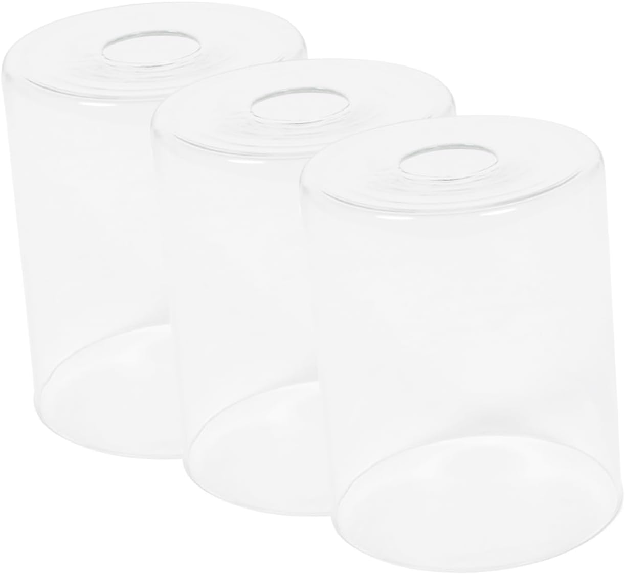 HOMSFOU 3pcs Ceiling Lamp Lid Glass Lampshade Replacement for Pendant Light Fixture