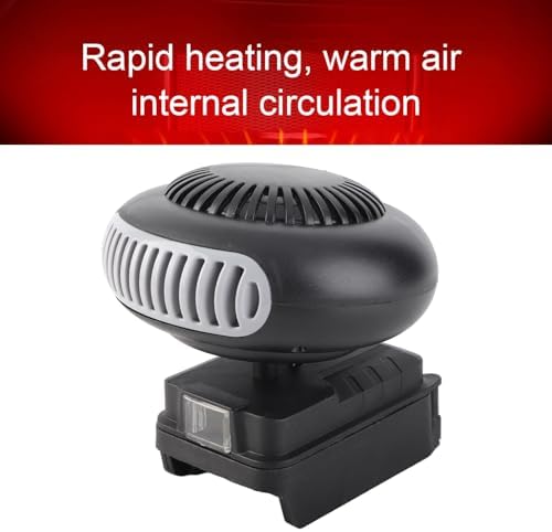 Calefactor Eléctrico Portátil 170W 18V 2 Velocidades con Termostato miniatura 3