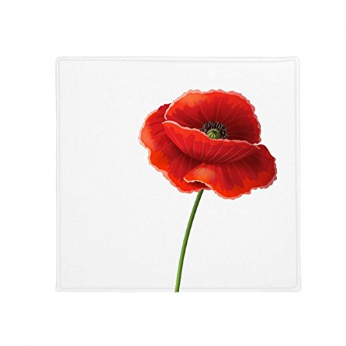 Tapis de sol carré coquelicot 60x60 cm pour salon et cuisine