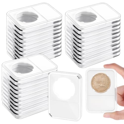 Cajas de presentación para monedas con acrílico de alta transparencia y cierre hermético de protección