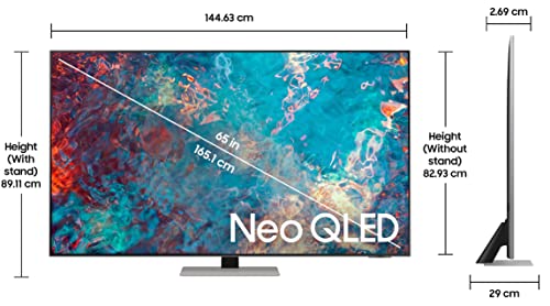 Image of Samsung 163 cm (65 inches) 4K Ultra HD Smart QLED TV QA65QN85AAKLXL (Silver)