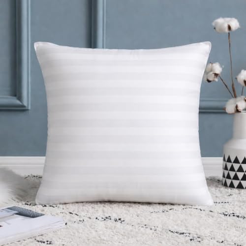 Wakewell Sofa Cushions, Microfibre, 16x16 Inches, White, Pack of 3 - Image 5