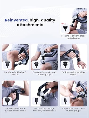 Image of BOB AND BRAD D6 Pro Massage Gun Deep Tissue Percussion with 16mm Amplitude 85lbs Stall Force, FSA Eligible & HSA Approved Professional Muscle Massager for Athletes, Quiet Electric Back Massager