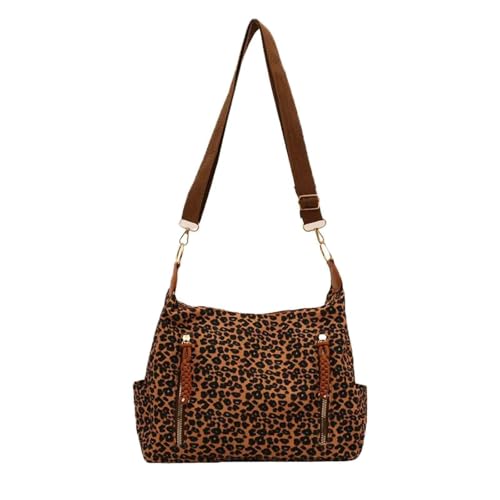 Image of Leopard Tote Bag for Women Cheetah Purse Vintage Hobo Bag Large Capacity Work Tote Bag