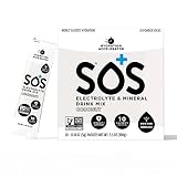 SOS Hydration Electrolytes Powder Packets - Dehydration Mineral Water Flavoring Drink Mix Multiplier