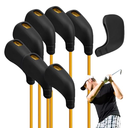 Housses de club de golf en fer et couvre-tête de driver anti-poussière